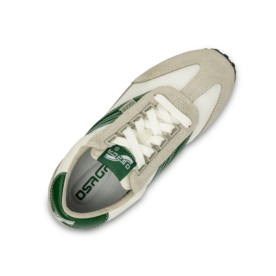 osaga 80 green sneaker topdown view