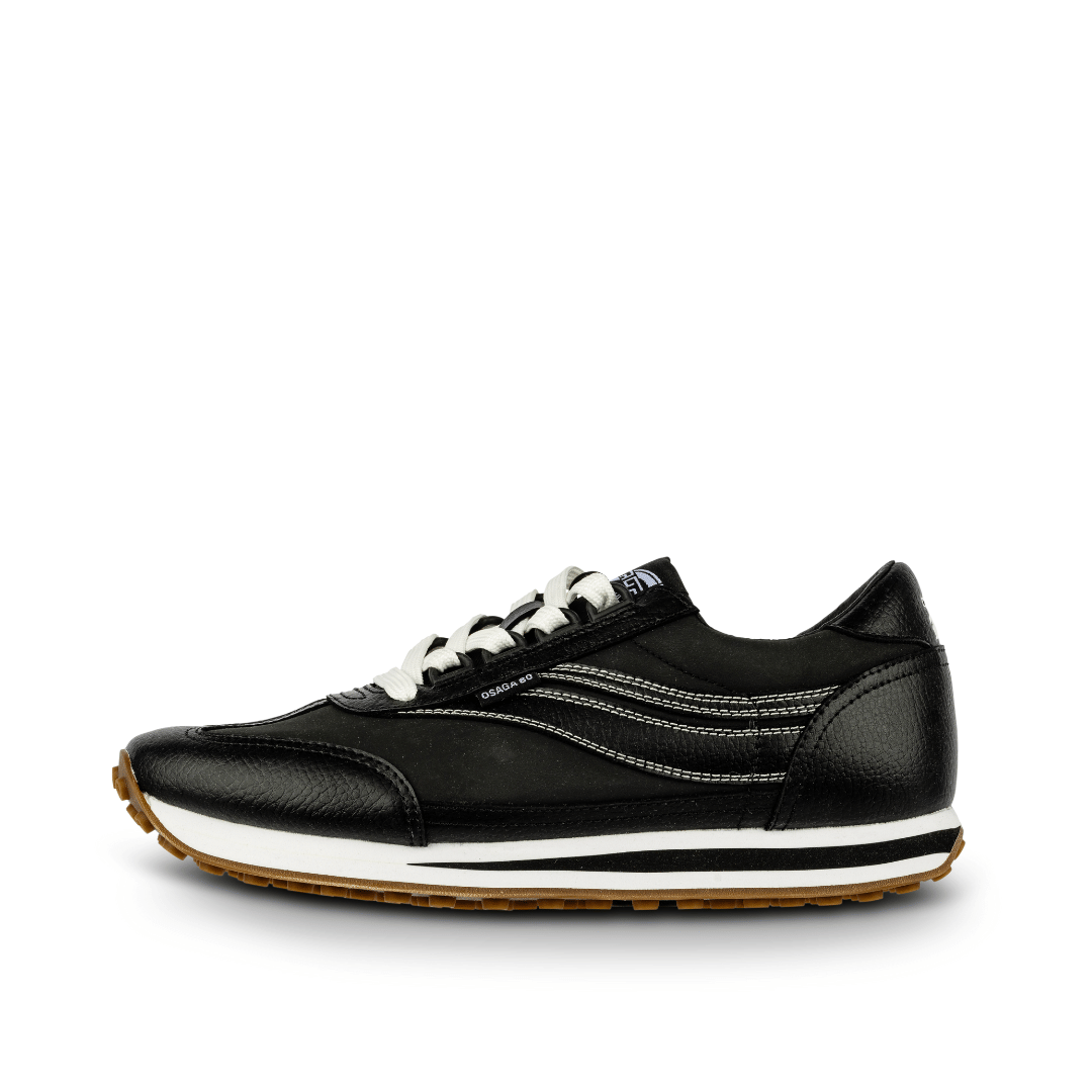 osaga 80 left profile black leather shoe
