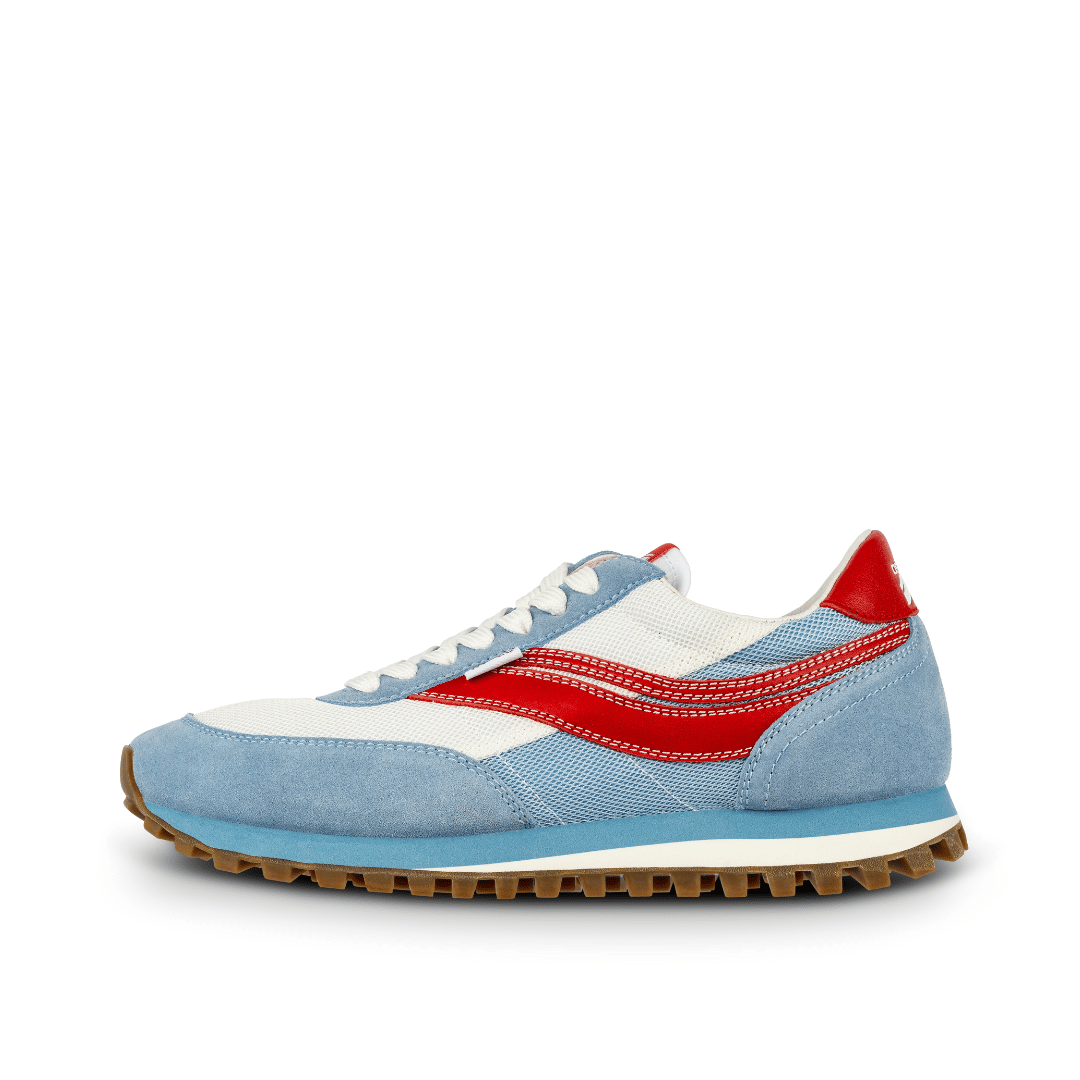 osaga KT-26 left profile blue suede shoe