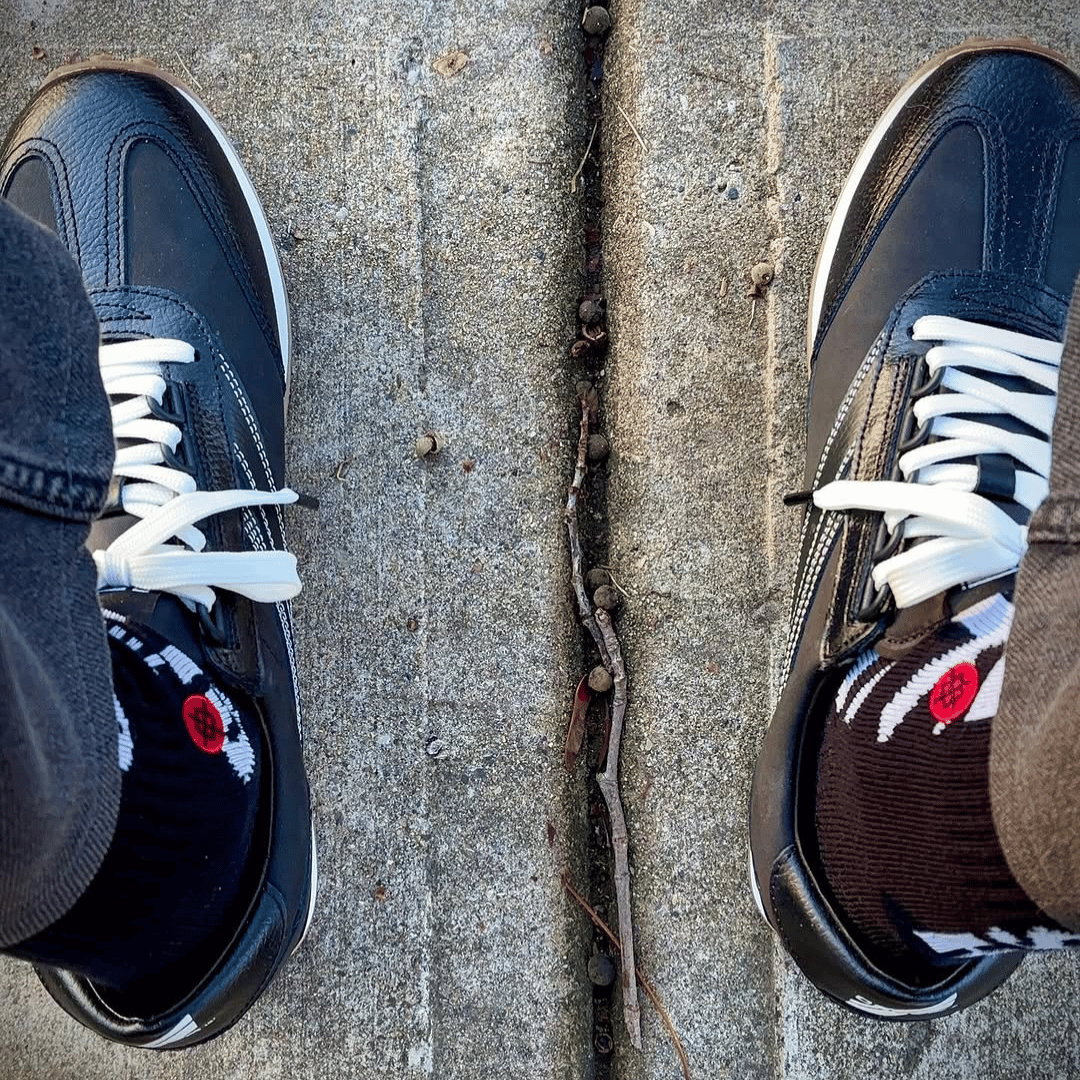 Osaga 80 Unisex Black Leather Retro Sneaker