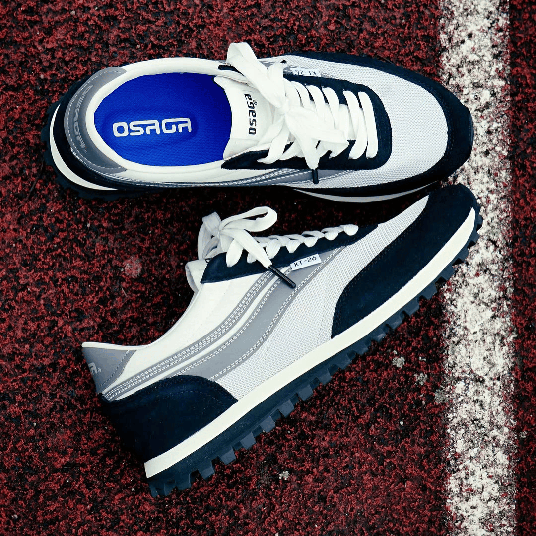 Osaga KT-26 Unisex Monochrome Retro Sneaker